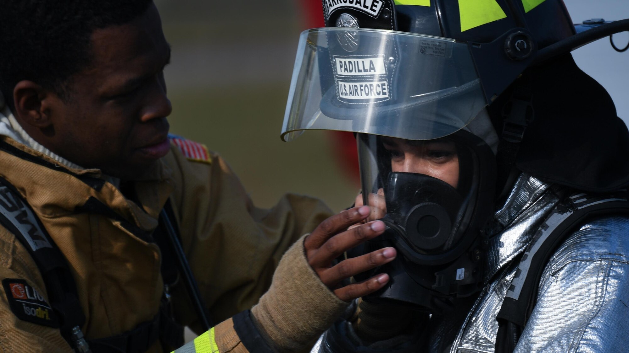 Firefighters put out the heat