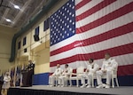 MANAMA, Bahrain (Sept. 19, 2017) Gen. Joseph L. Votel, commander of U.S. Central Command, speaks at the Naval Forces Central Command (NAVCENT)/U.S. 5th Fleet/Combined Maritime Forces change of command ceremony. NAVCENT conducts maritime operations to deter and counter regional threats, defeat violent extremism and strengthen partner nations’ maritime capabilities in order to preserve the free flow of commerce and promote a secure maritime environment in the U.S. Central Command area of responsibility. (U.S. Navy photo by Mass Communication Specialist 2nd Class Christina Brewer)