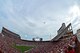In honor of the Air Force’s 70th Anniversary, a KC-135 Stratotanker from the 507th Air Refueling Wing operating out of Tinker Air Force Base, Okla., performed a flyover Sept. 16, 2017, at a University of Oklahoma football game at the Gaylord Family Oklahoma Memorial Stadium in Norman, Okla. (U.S. Air Force photo/Master Sgt. Grady Epperly)