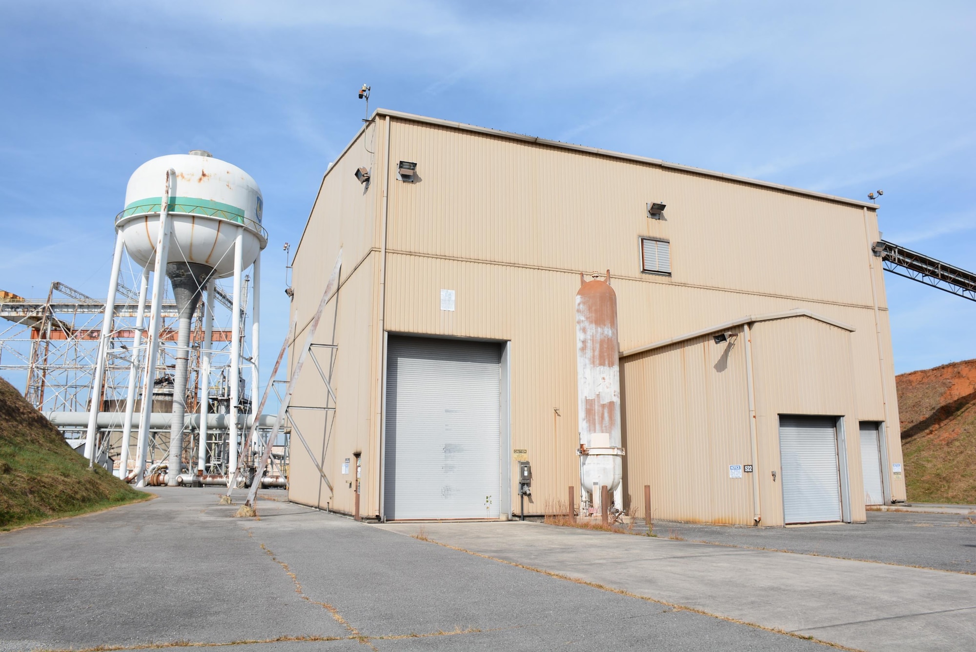 The J5 Large Rocket Motor Test Facility building, pictured, will soon have a new regenerative storage heater system installed as part of the Hypersonic Test and Evaluation Program improvements occurring at the facility. (AEDC photo)