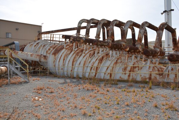 The AEDC J5 Large Rocket Motor Test Facility exhaust system will be refurbished for future facility operation during the Hypersonic Test Capability Improvement project. The HTCI project will transform J-5 into a large-scale clean air variable Mach test facility with extended runtime capabilities. (AEDC photo)