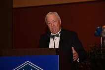 Garry Richey, former Oklahoma City Air Logistics Center executive director, was the guest speaker during the Air Force Ball Sept. 16, 2017.
