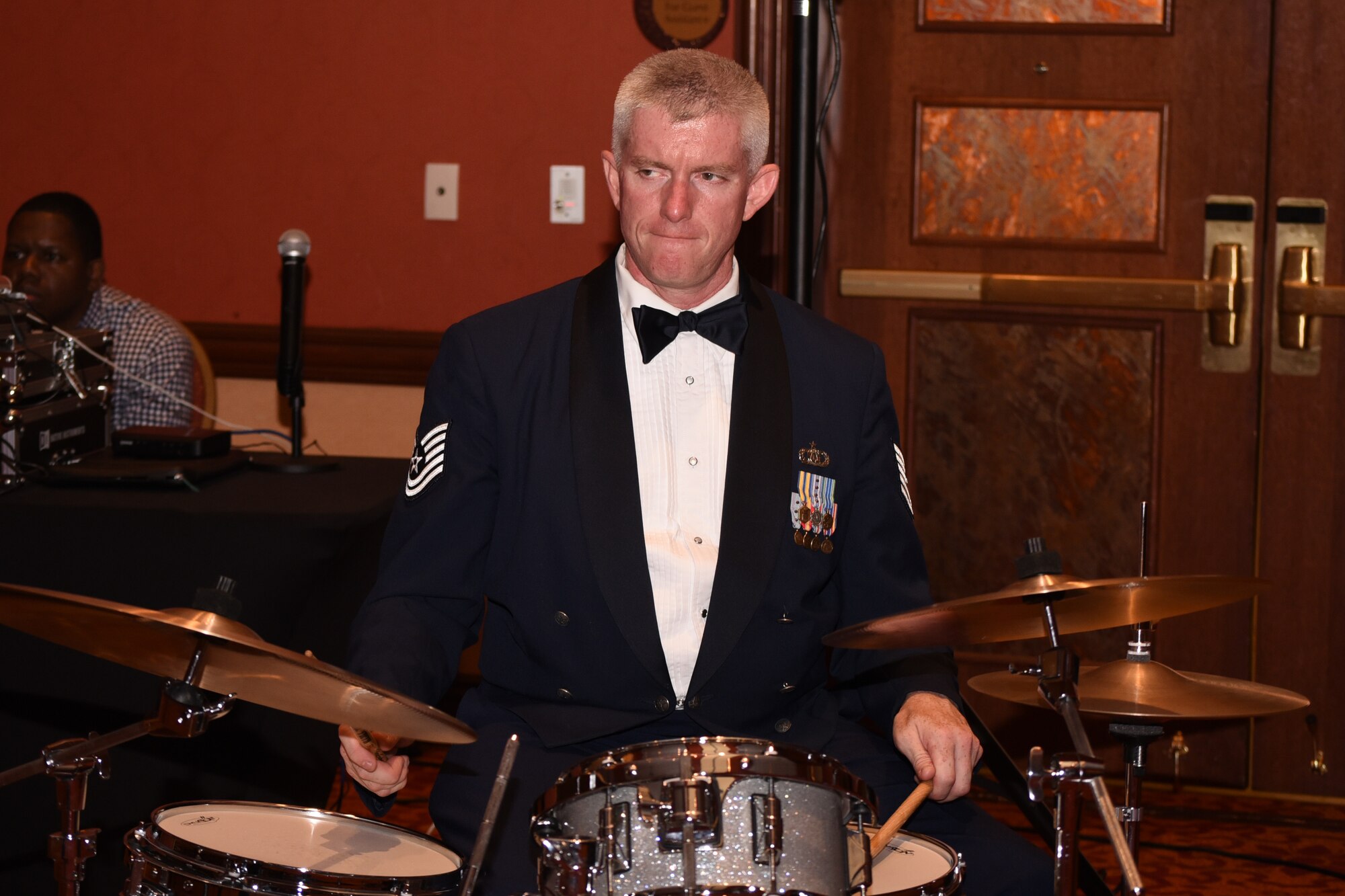 Members of the U.S. Air Force's Band of the West provided entertainment for the 2017 Air Force Ball, held Sept. 16 at the Embassy Suites Hotel in Norman, Oklahoma.