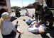 Tech Sgt. Michael Randall, far right, 51st Security Forces Squadron defender, attends to the wounds of multiple victims during a simulated building fire portion of exercise Beverly Herd 17-3 at Osan Air Base, Republic of Korea September 20, 2017. The exercise was held to evaluate the readiness and initial actions of the base First Response Team under realistic scenario simulations. (U.S. Air Force photo by Tech Sgt. Ashley Tyler)