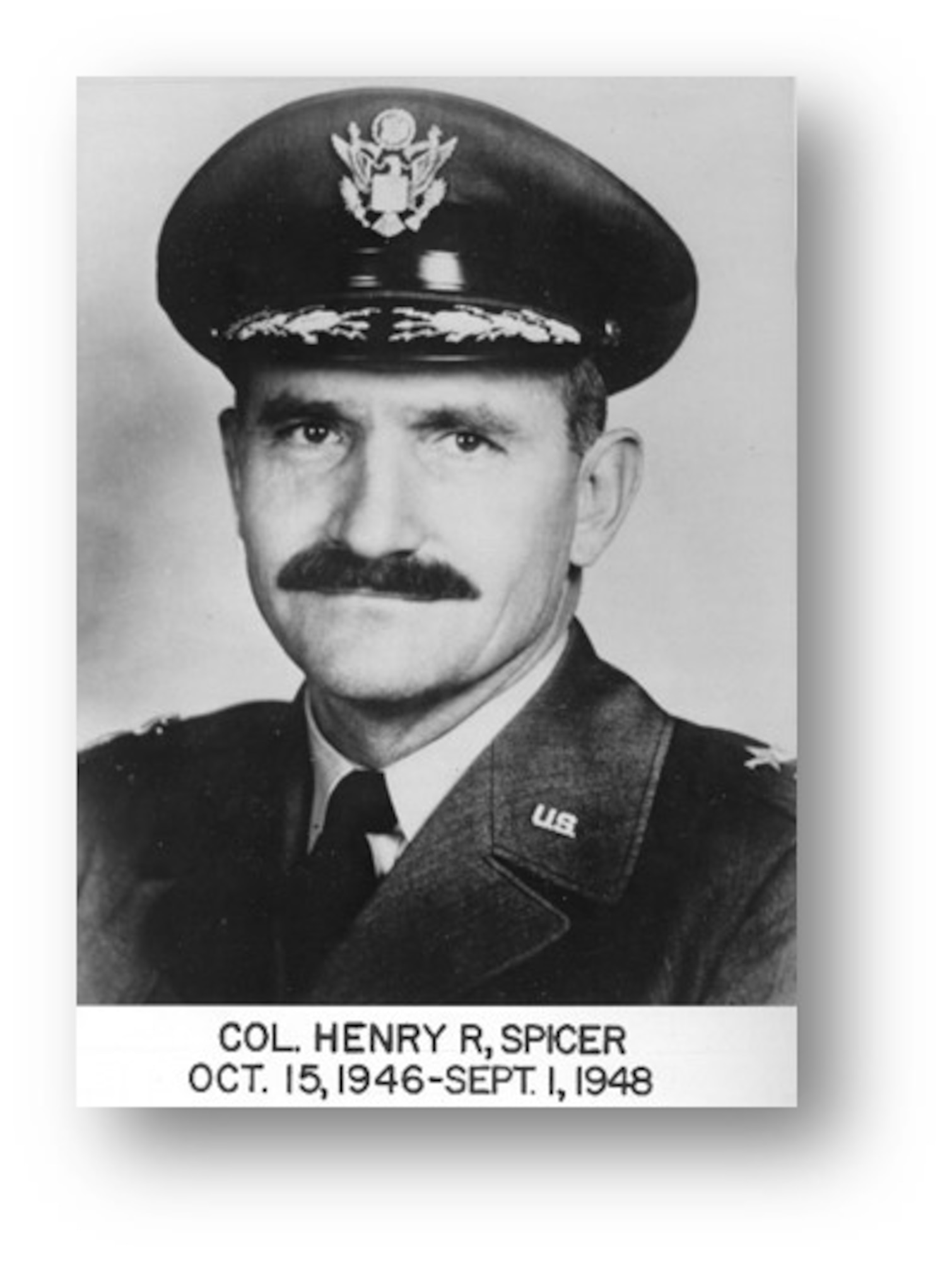 U.S. Air Force Col. Henry R. Spicer, retired Major General, informational graphic. (Courtesy Photo)