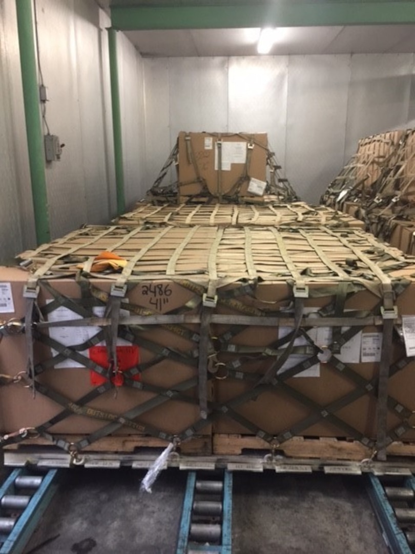 DLA Distribution Norfolk, Virginia, loaded and shipped nearly 150,000 lbs. of food to warfighters stationed at Guantanamo Bay, Cuba, after the island was struck by Hurricane Irma.