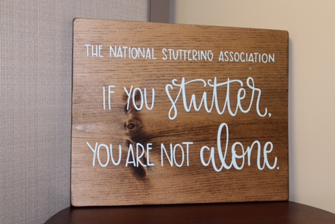 According to the National Stuttering Association, stuttering is a incurable communication disorder involving disruptions, of dysfluencies in a person’s speech. Stuttering is genetic and only one percent, or three million, people in the United States are stutterers. Males who stutter are four times more common than females. (U.S. Air Force Photo/Stacey Geiger)