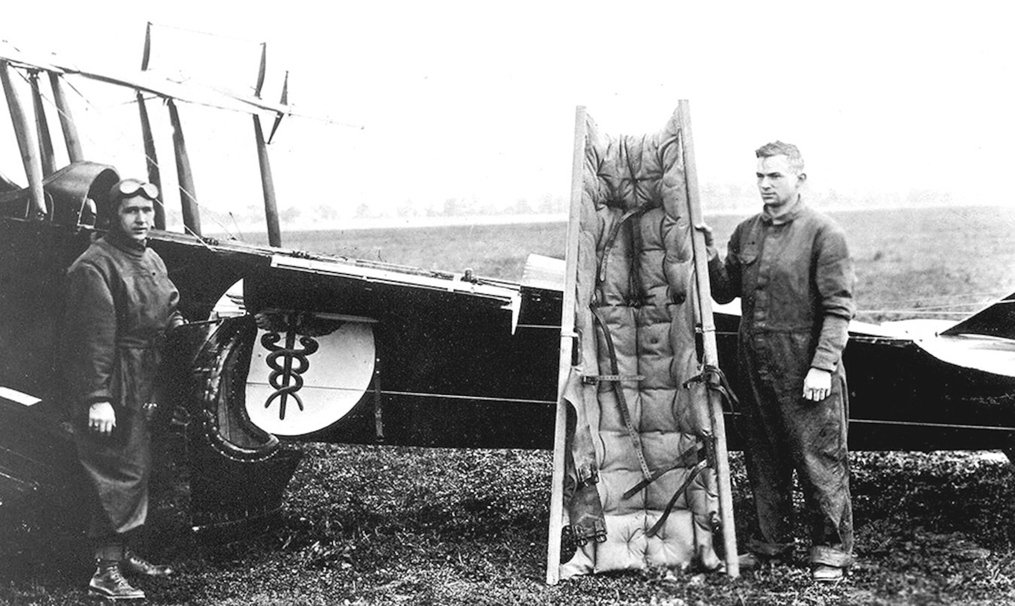 A Curtiss JN-4 “Jenny” air ambulance put into service by the U.S. Army in 1918.