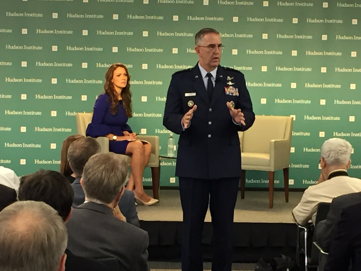 Gen. John E. Hyten, commander of U.S. Strategic Command (USSTRATCOM), delivers remarks on 21st century strategic deterrence at the Hudson Institute in Washington, D.C., Sept. 20, 2017.