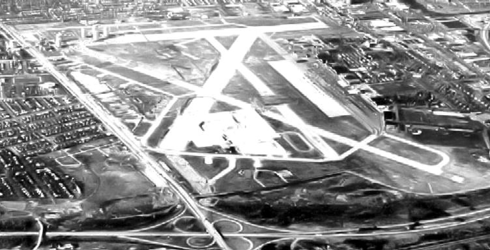 HOPD- Mitchel Field - New York - 1968. In late September 1942, the 348th Fighter Group, consisting of the 340th, 341st and 342nd Fighter Squadrons was activated at Mitchel Field, Long Island, NY; located on the Hempstead Plains, today it is the home of the Cradle of Aviation Museum. (108th Wing provides access to this public domain photo available at Wikipedia from the United States Department of Agriculture)