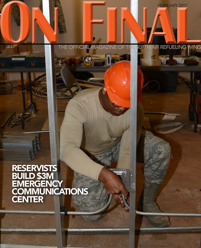 The February 2017 edition of the 507th Air Refueling Wing's official magazine. (U.S. Air Force image/Tech Sgt. Lauren Gleason)