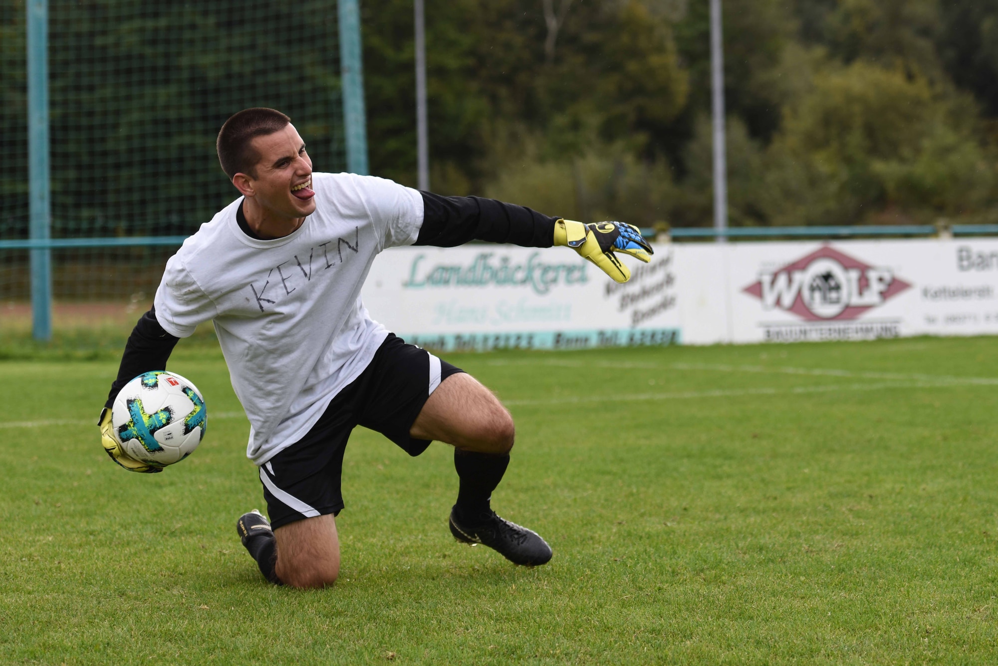 USAFE soccer team practices for AIRCOM Championship