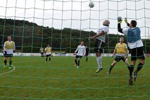 USAFE soccer team practices for AIRCOM Championship