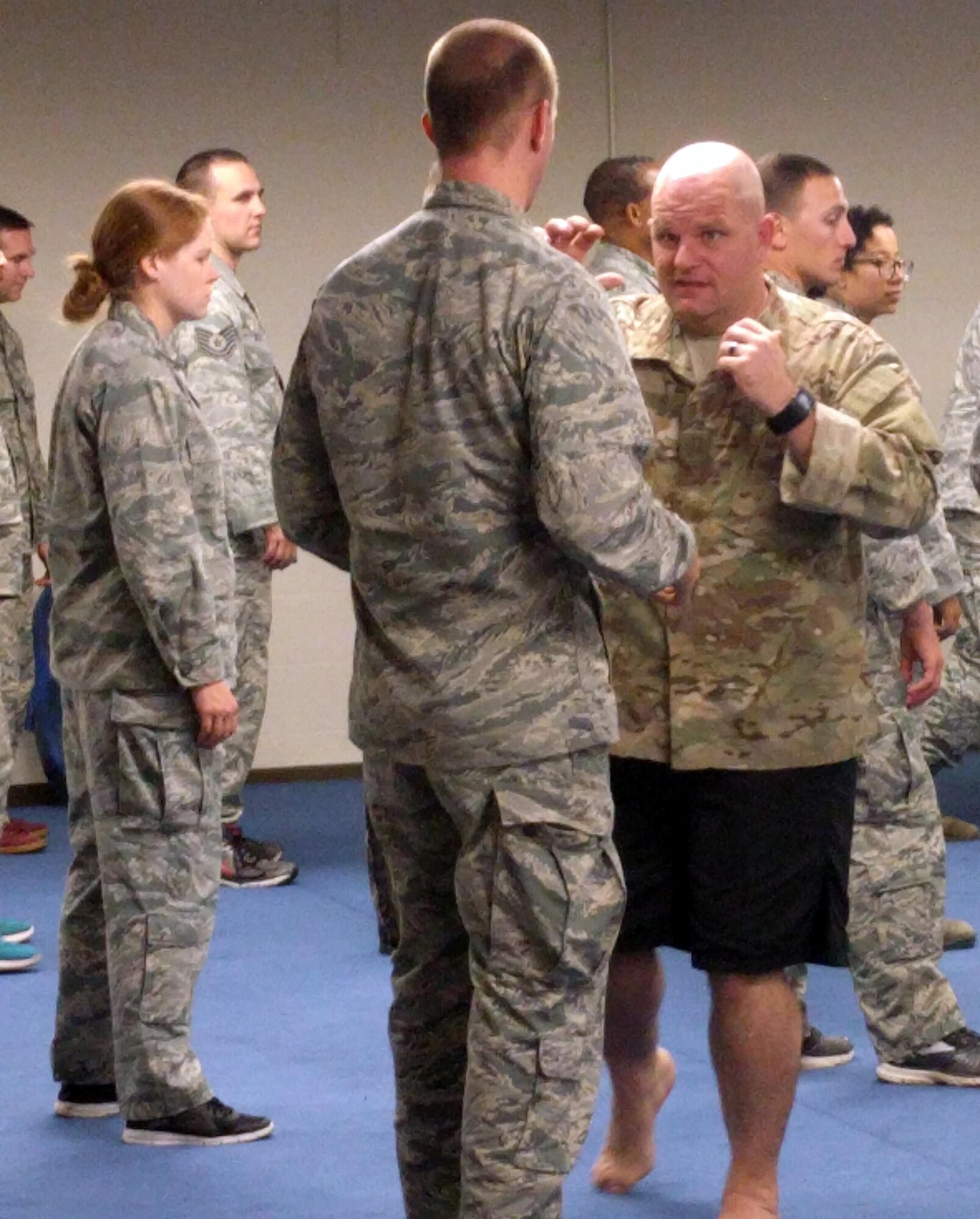 Combatives instruction at Tech Warrior