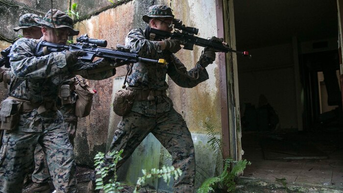 The 31st MEU partners with the Navy's Amphibious Squadron 11 to form the Bonhomme Richard Expeditionary Strike Group, providing a cohesive blue-green team capable of accomplishing a variety of missions across the Indo-Asia-Pacific region.