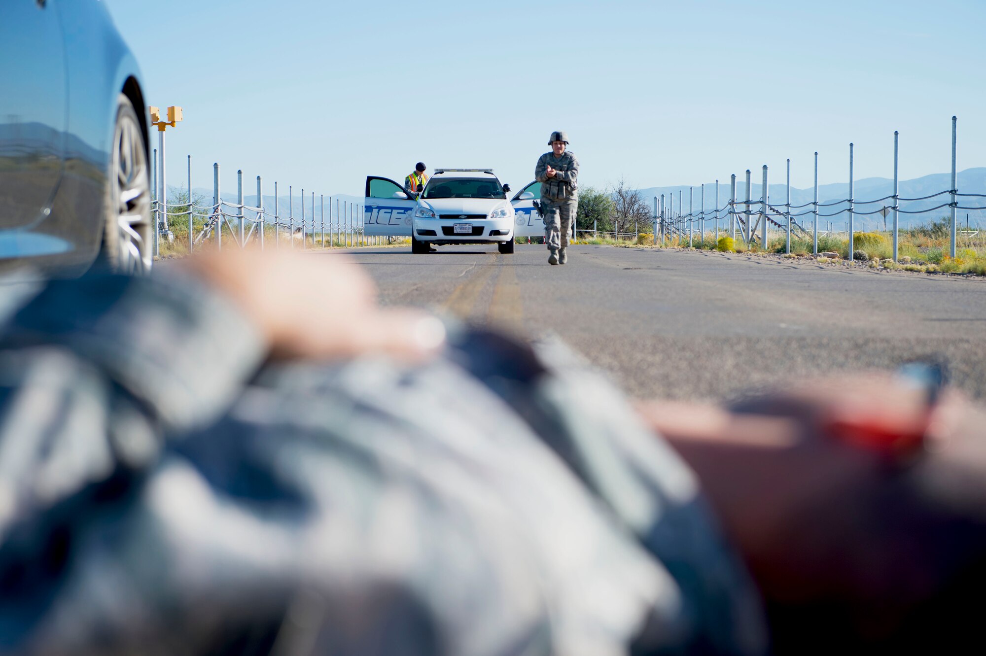 Holloman participates in an active shooter exercise