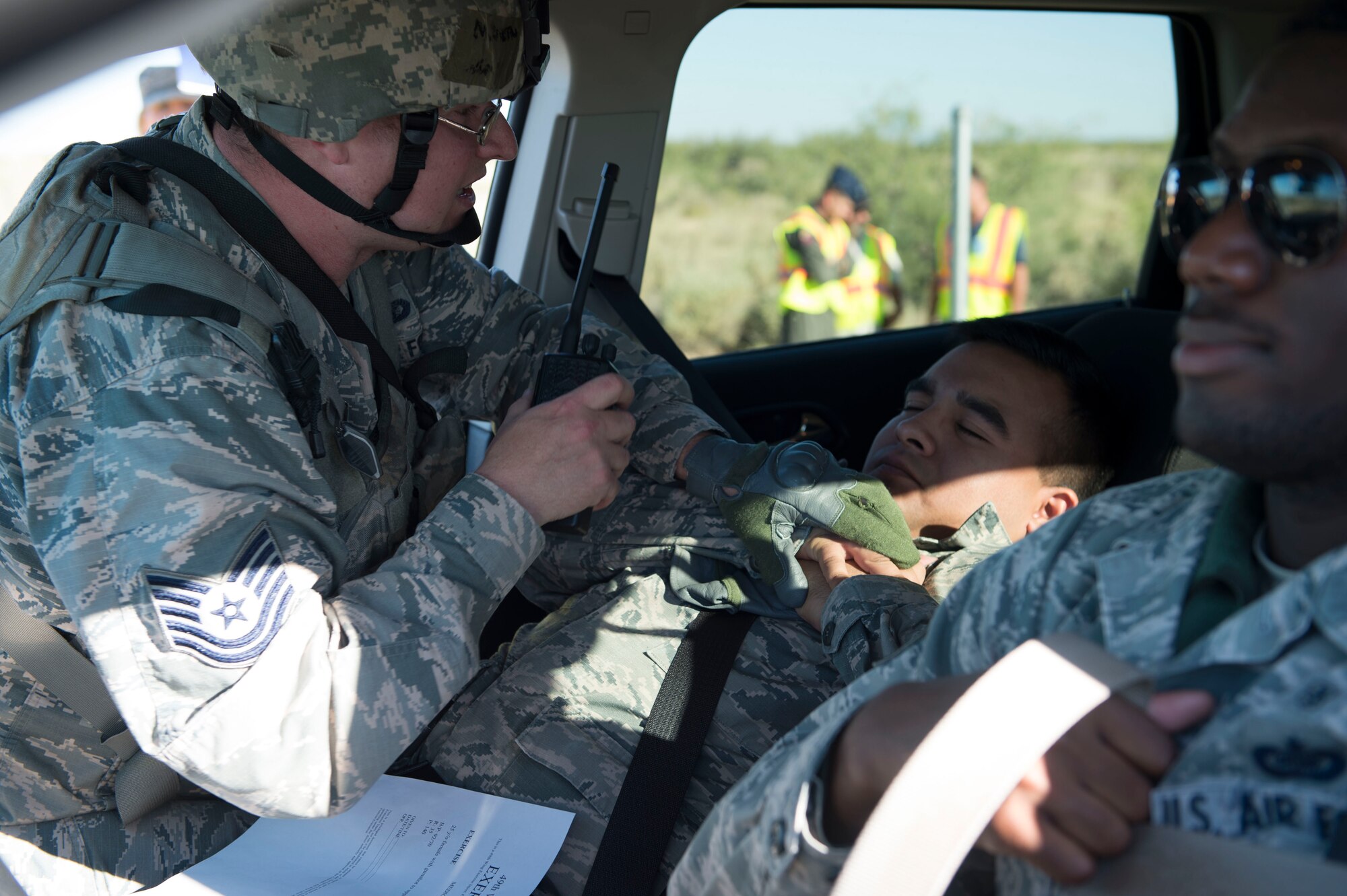 Holloman participates in an active shooter exercise