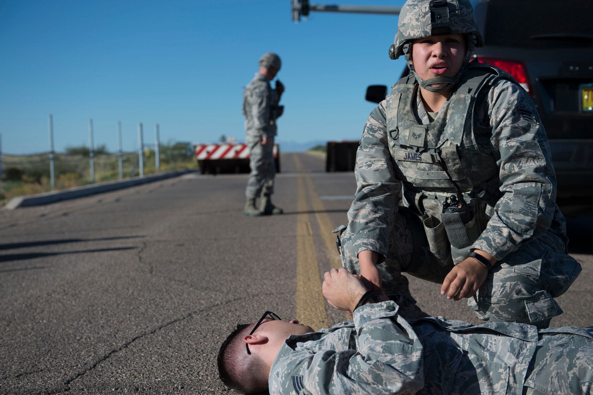 Holloman participates in an active shooter exercise