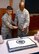 Airman Juan Rangel, with the 552nd Aircraft Maintenance Squadron, and 72nd Air Base Wing Commander Col. Kenyon Bell were the honorary cake-cutters at Tinker’s celebration of the Air Force’s 70th birthday Sept. 18 at the Tinker Club.