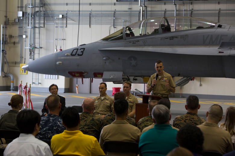 Fleet Readiness Center Western Pacific Detachment Iwakuni brings first aircraft into new hangar