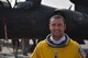 Maj. Cody, U-2 Dragon Lady pilot with the 99th Expeditionary Fighter Squadron, poses for a photo after a sortie at Al Dhafra Air Base, United Arab Emirates, Sept. 20, 2017.