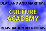 2017 DLA Land and Maritime Culture Academy returns. Registration is open in LMS and closes at noon the day before each session.