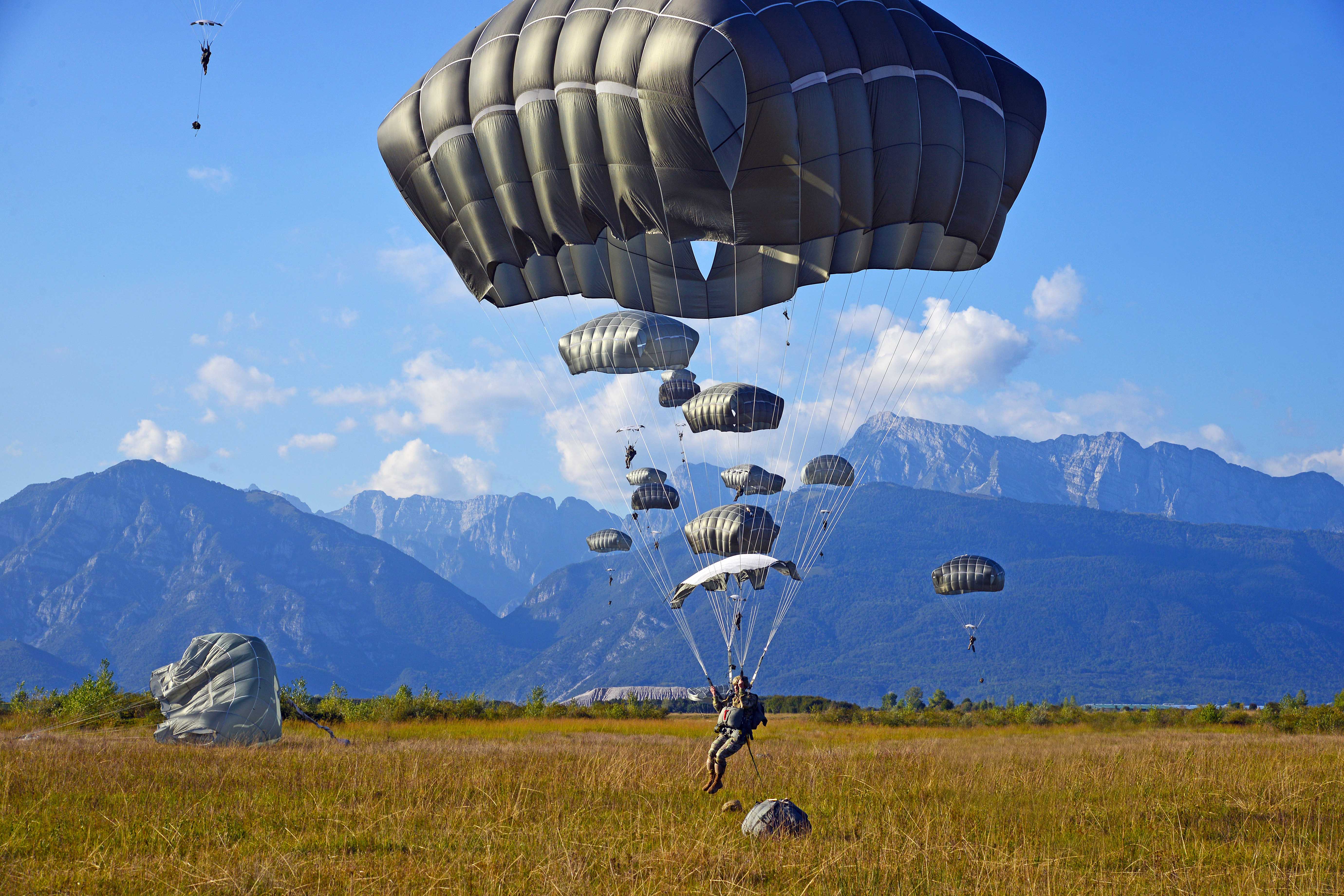 Paratrooper Landing