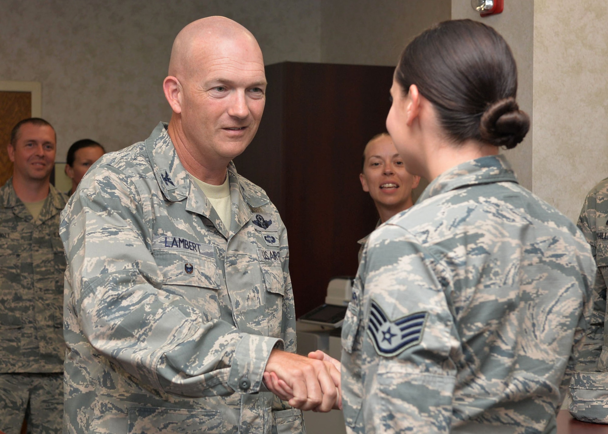 Staff Sgt. Rachel Smith, 19th Maintenance Group recourse advisor, is nominated for the Combat Airlifter of the Week Sept. 25, 2017 at Little Rock Air Force Base, Ark. Smith tracks and schedules training.