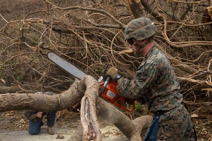 The 26th MEU is supporting the Federal Emergency Management Agency, the lead federal agency, and local authorities in Puerto Rico and the U.S. Virgin Islands with the combined goal of protecting the lives and safety of those in affected areas.