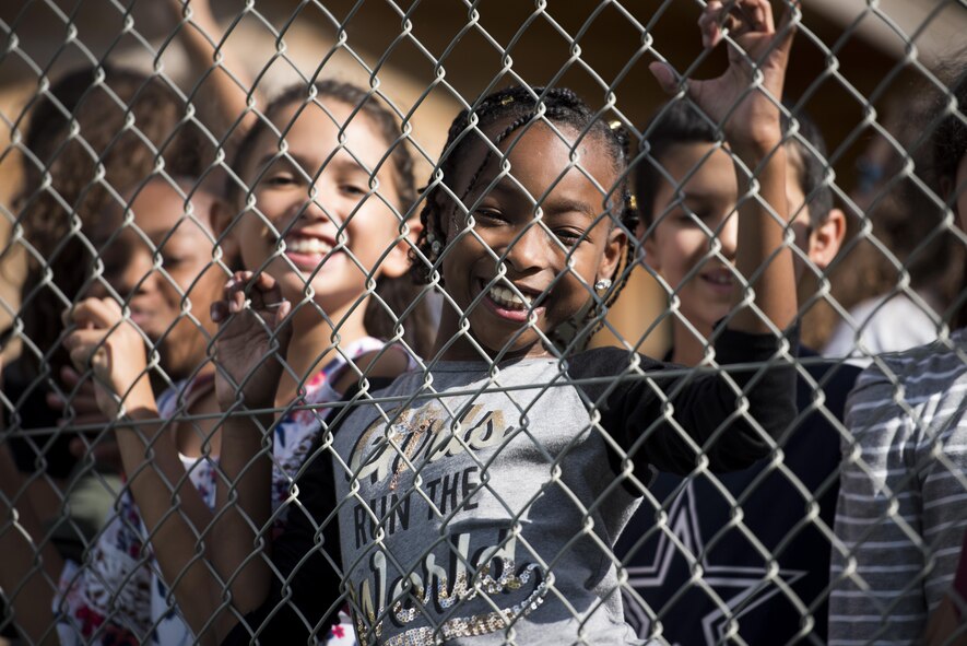 Saber Children, Leadership play ball at newly renovated Falcon Field
