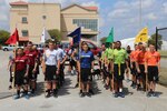 Soldiers competing in the 2017 BOSS Strong Championship stand in formation before tackling their final Alpha Warrior obstacle course of the 14-day competition at Retama Park in Selma, Texas.