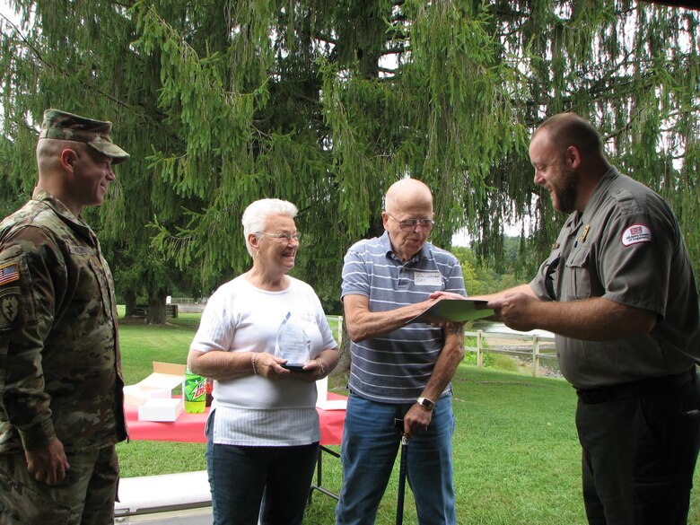 The Johnson's served as the Gerald R. Freeman Campground hosts for seven years. The Bender's have served as the Bee Run Campground Hosts for five years. Tony Adkins and Pam Roberts have provided mowing and lawn maintenance in Bakers Run for five years. In addition, each of them have assisted with Spring Clean-Up Week, Water Safety Outreach, flood clean-up, restroom cleaning, emergency responses, Campground Activities, and dozens of repair and small construction projects.