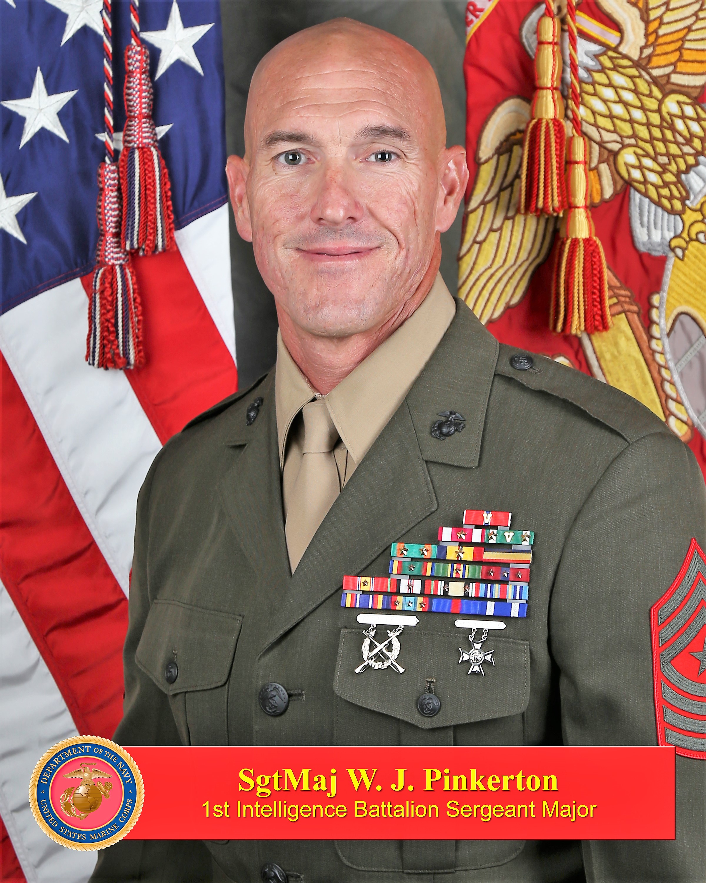 Sgt Maj W J Pinkerton Iv I Marine Expeditionary Force I Mef