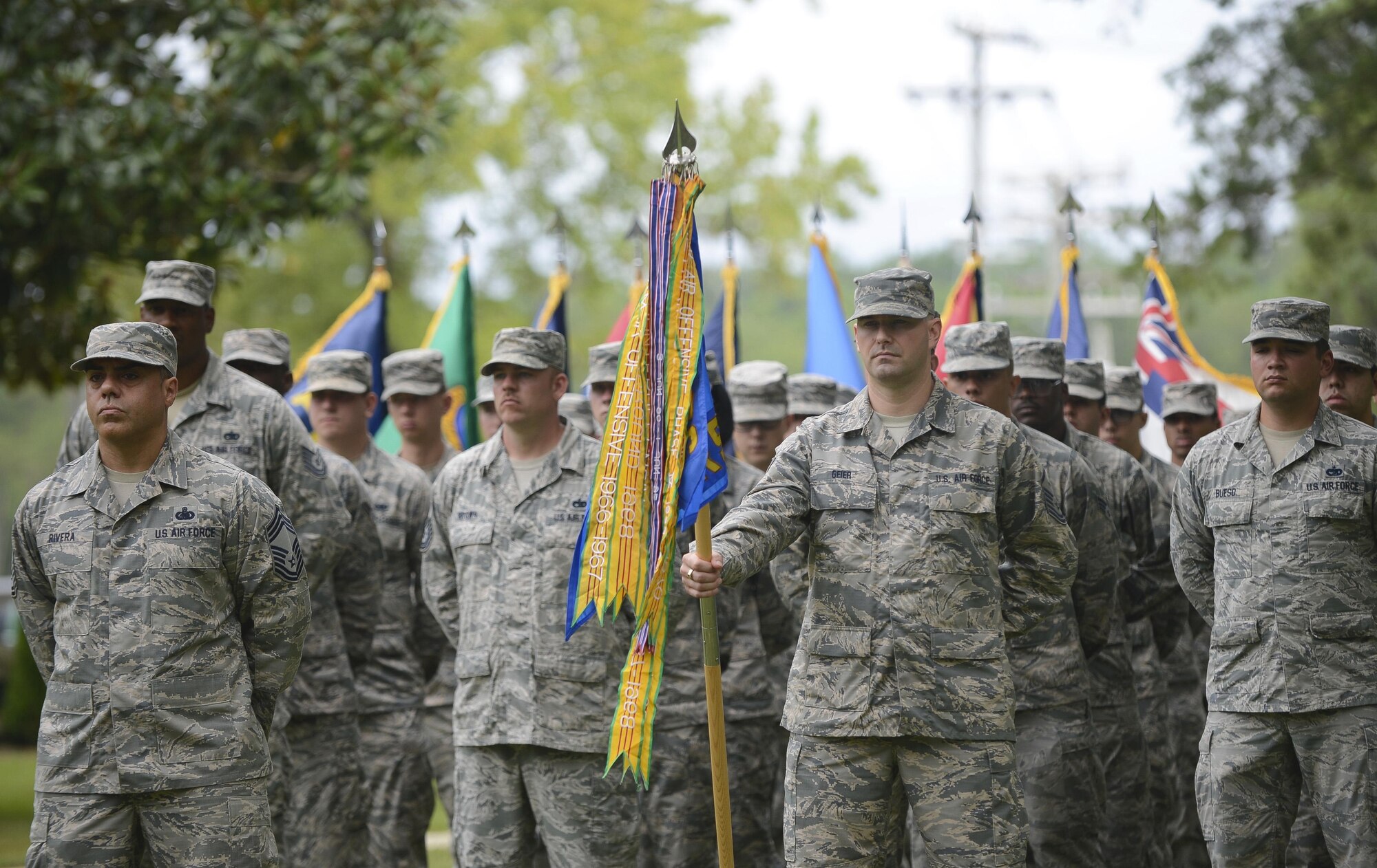 The 733rd Mission Support Group hosted a change of responsibility ceremony at Joint Base Langley-Eustis, Va., Sept. 27, 2017.