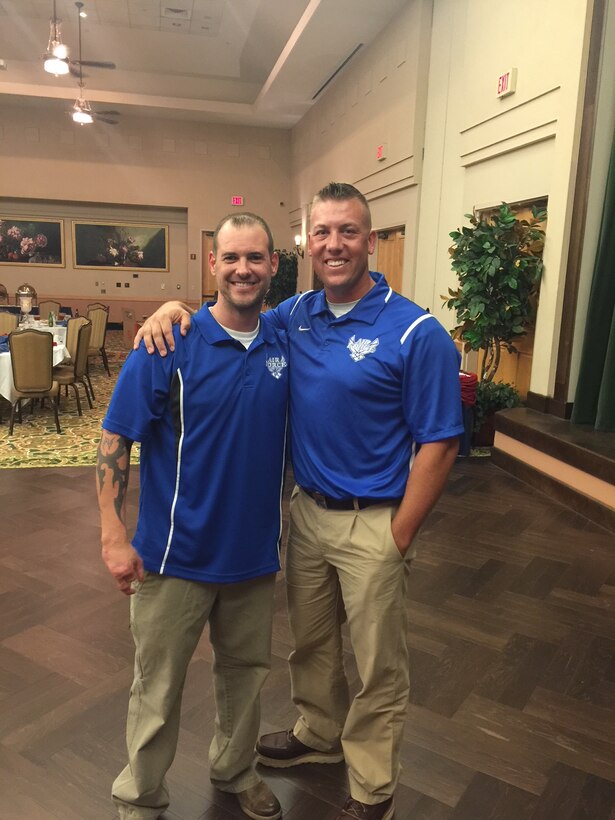Tech. Sgt. Kory Strandquist, gets ahold of one during the Dept. of Defense softball tournament in San Antonio, Texas.(Courtesy Photo)