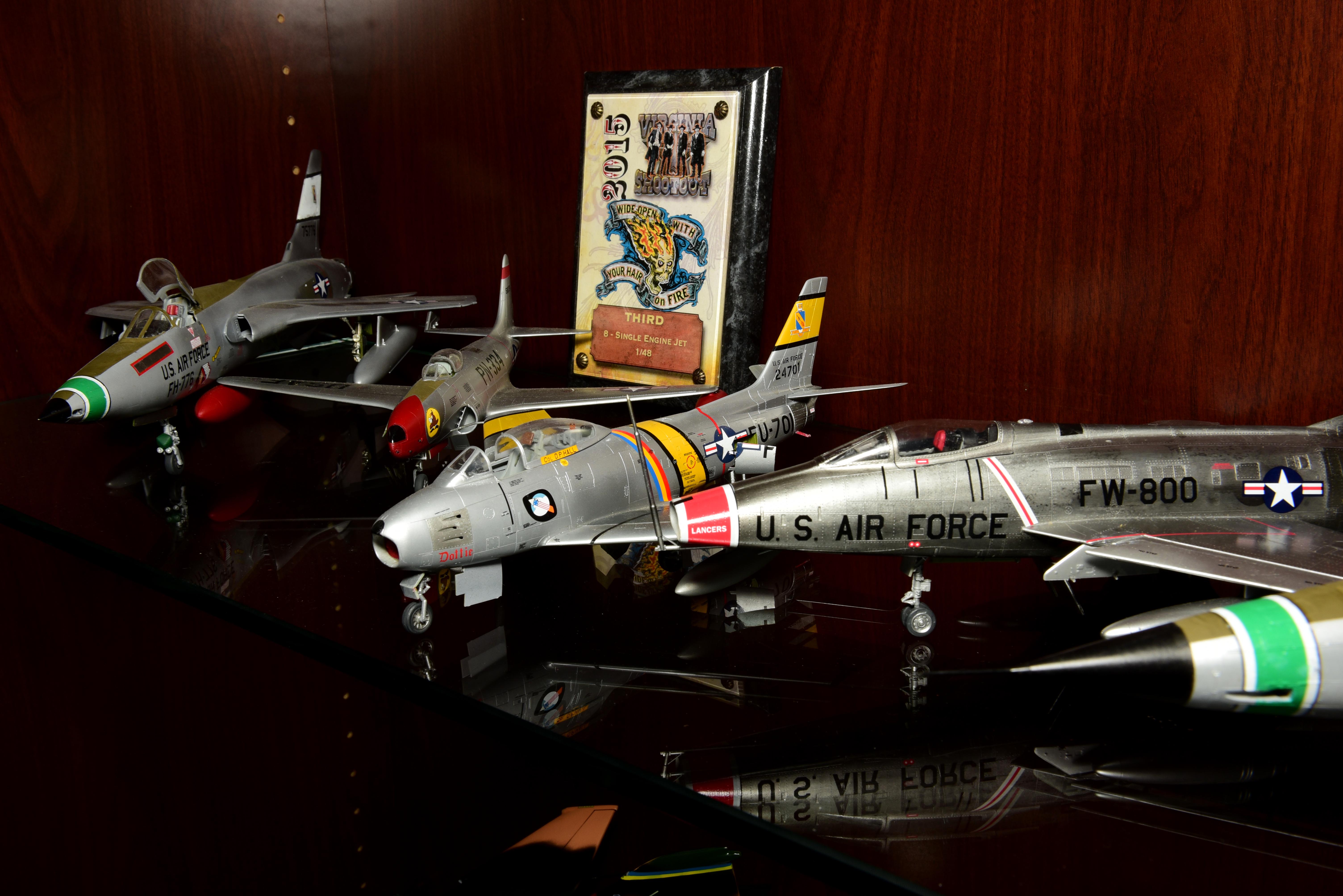 4th Fighter Wing model aircraft display > Seymour Johnson Air Force