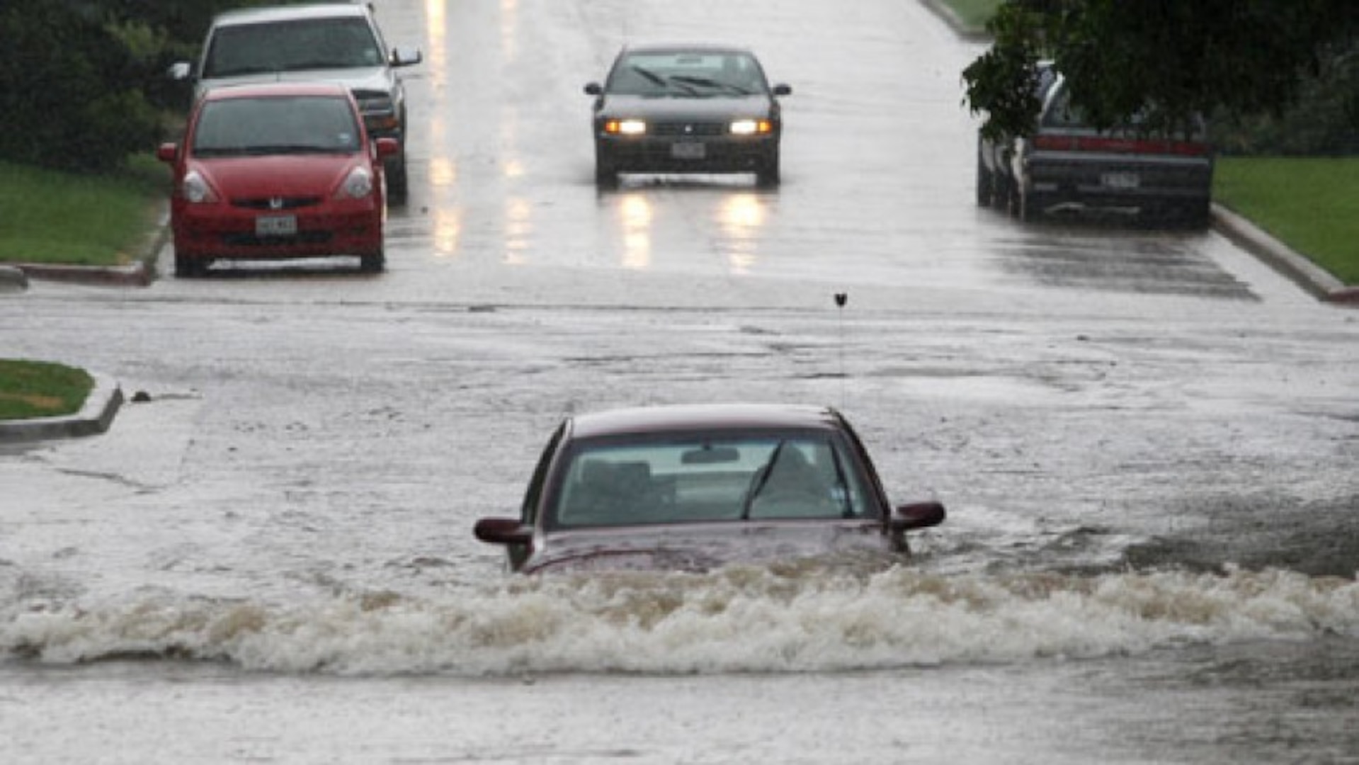 Each year, more deaths occur due to flooding than from any other thunderstorm related hazard, according to Texas Department of Transportation. Many of the deaths occur in automobiles as they are swept downstream. A small car can be carried away with just twelve inches of water, while 2 feet of rushing water can carry away most vehicles.