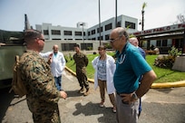 The 26th MEU is supporting the Federal Emergency Management Agency, the lead federal agency, and local authorities in Puerto Rico and the U.S. Virgin Islands with the combined goal of protecting the lives and safety of those in affected areas.