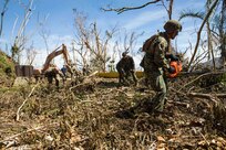 The 26th MEU is supporting the Federal Emergency Management Agency, the lead federal agency, and local authorities in Puerto Rico and the U.S. Virgin Islands with the combined goal of protecting the lives and safety of those in affected areas.