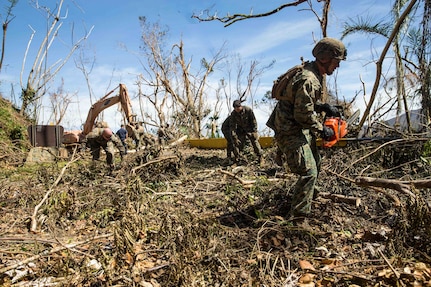 The 26th MEU is supporting the Federal Emergency Management Agency, the lead federal agency, and local authorities in Puerto Rico and the U.S. Virgin Islands with the combined goal of protecting the lives and safety of those in affected areas.