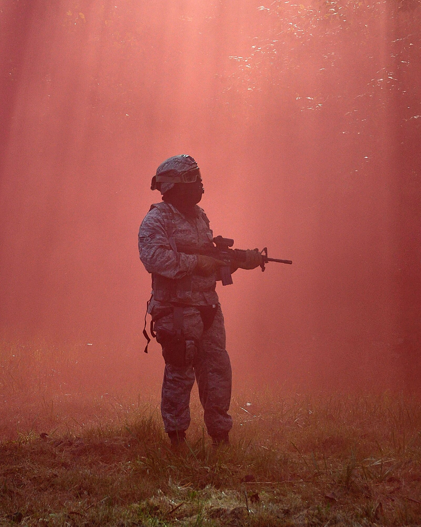 Hostage situations, convoy operations, and ambush tactics were just a few of the nearly one dozen scenarios executed by 445th Security Forces Airmen during their Shoot, Move and Communicate training Sept. 10, 2017.
