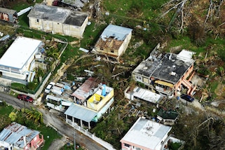 Civil Air Patrol, in cooperation with the Puerto Rico Air National Guard, conducts an aerial survey over northern Puerto Rico, Sept. 26, 2017, after Hurricane Maria impacted the island. CAP is part of the Air Force's total force concept. Air Force photo by Airman 1st Class Nicholas Dutton