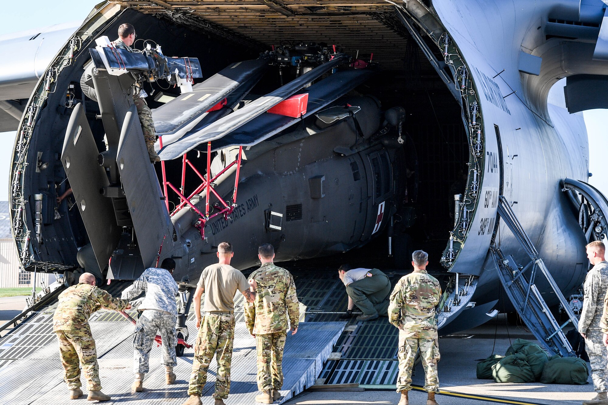 C-5Ms fly into Puerto Rico to help Americans