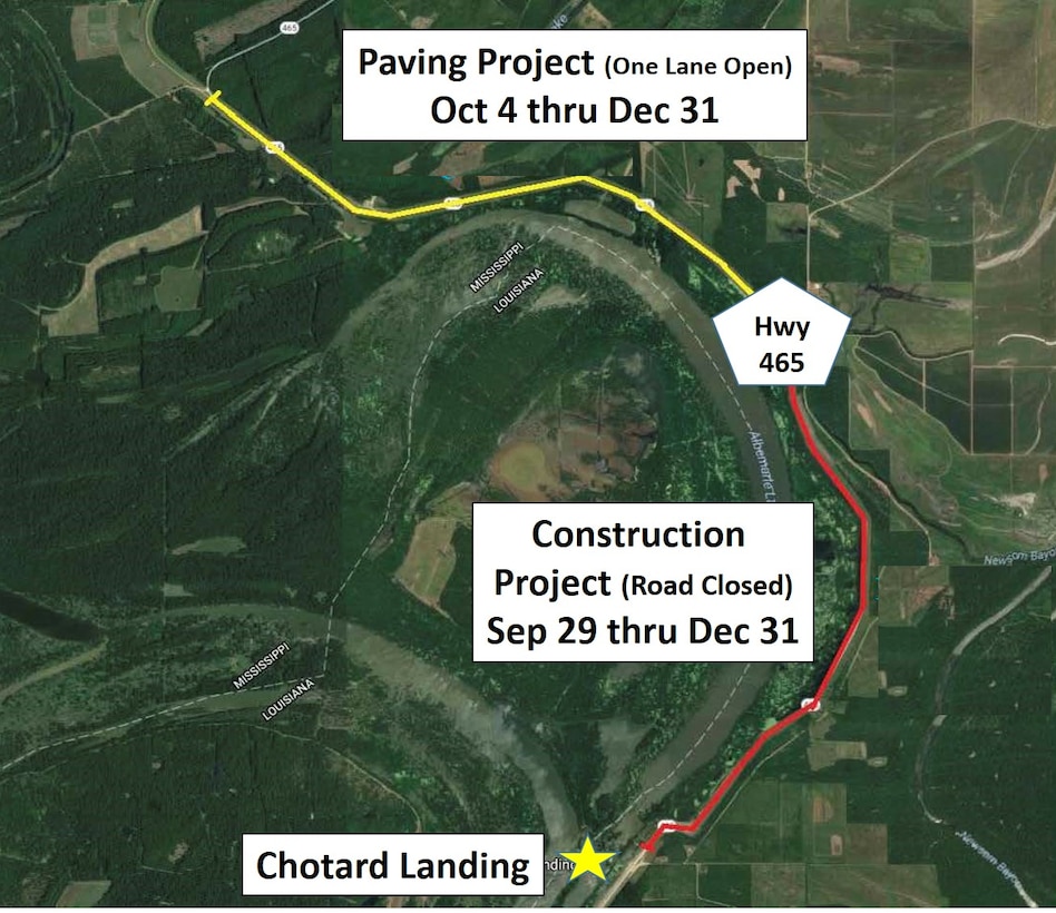 Corps Project on Highway 465 to Close Road