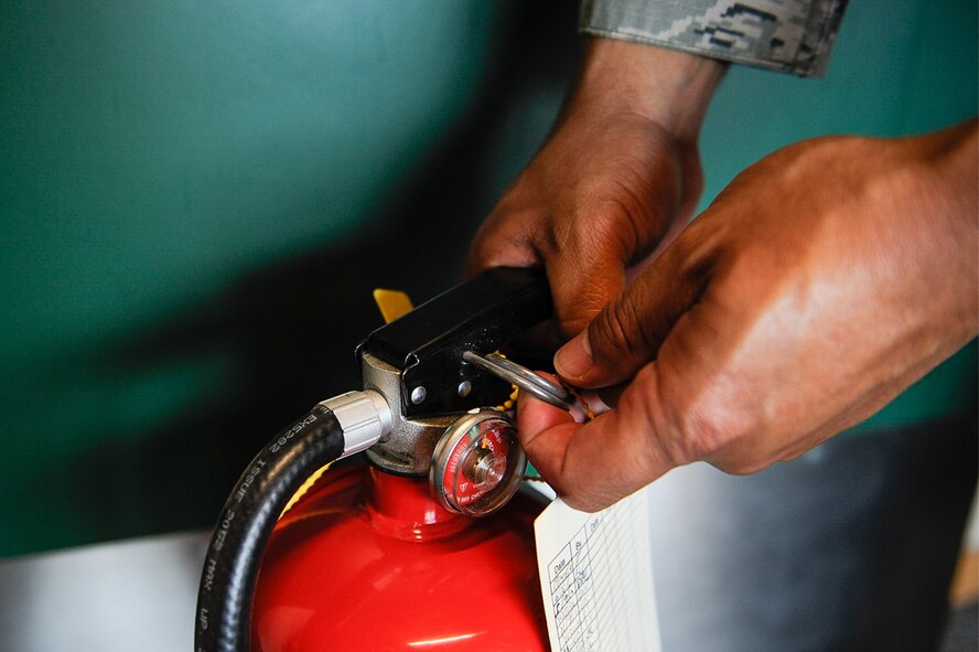 This year’s Fire Prevention Week theme, “Every second counts, plan two ways out!”, is to encourage people to have more than one safe exit during a fire incident. (U.S. Air Force photo by Airman 1st Class Savannah L. Waters)