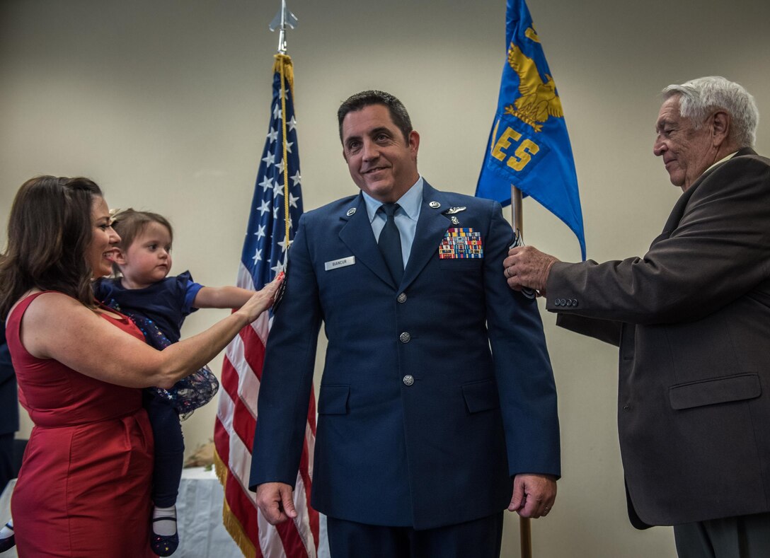 Chief promotion for 932nd AES superintendent.