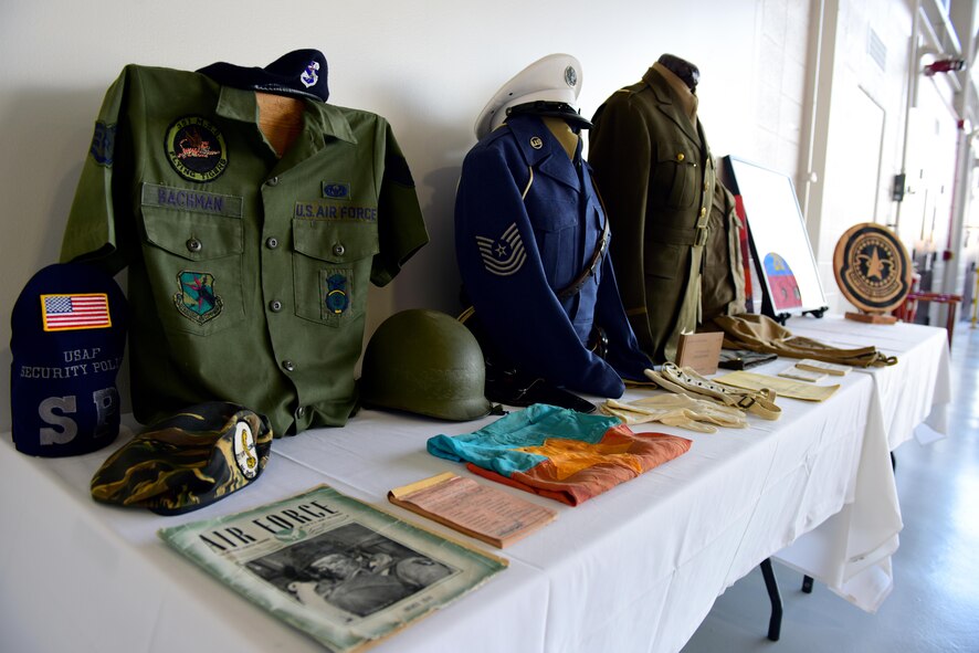 Members of Team Whiteman gather to commemorate the 70th anniversary of the U.S. Air Force at Whiteman Air Force Base, Mo., Sept. 23, 2017.