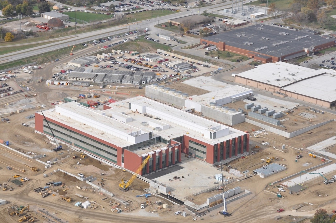 Aerial view of U.S. Strategic Command’s $1.2 billion headquarters at Offutt Air Force Base, Nebraska.