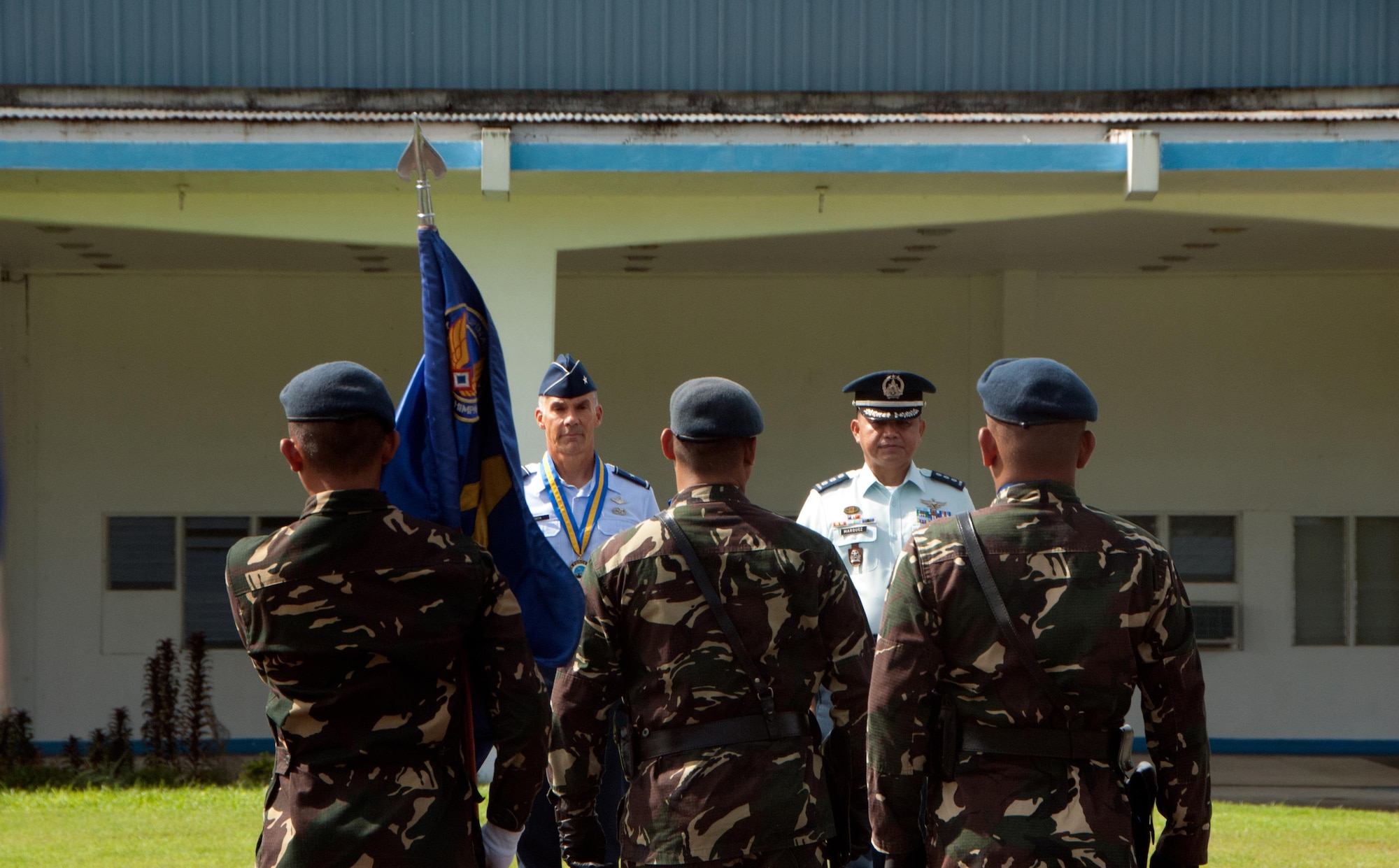 Brig. Gen. Gregory S. Woodrow, commander, 154th Wing, Hawaii Air National Guard and Philippine Air Force Maj. Gen. Enrique C. Reyes