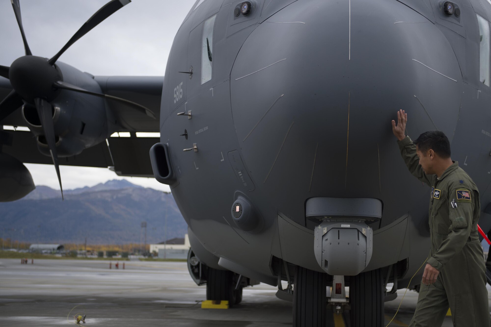 JBER tows static C-130 for restoration > Joint Base Elmendorf-Richardson >  Articles